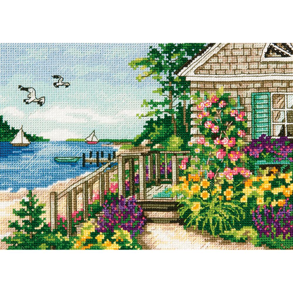 Gold Petites Bayside Cottage Counted Cross Stitch Kit [70-65145] - $9. ...